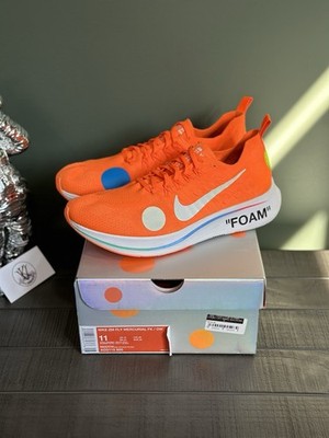 Size 11 - Nike Off-White x Zoom Fly Mercurial Flyknit Total Orange