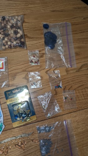 Bracelet Beads & Jewelry Making Lot Mix Of Modern & Vintage, Wood & Plastic Bead - Picture 8 of 12