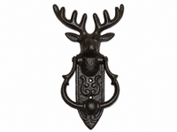 TüRklopfer Hirsch Esschert Design 24 Cm | Gusseisen Braun Wanddeko