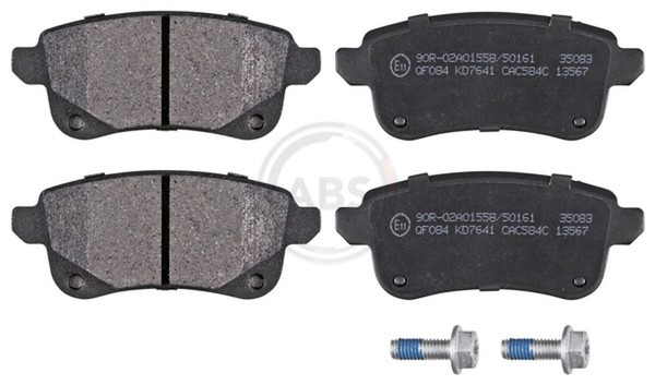 A.B.S. Bremsbelagsatz Scheibenbremse 35083 FüR Renault Fluence ScÉNic 3 JZ0 Tce-image