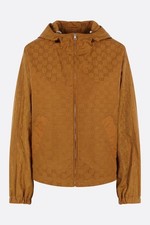 GUCCI GG Brown Nylon Windbreaker Jacket New & Authentic