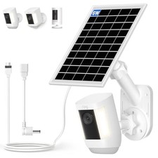 Solar Panel and 2-in-1 Wall Mount for Ring Cam, 6W Solar Charger Compatible