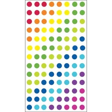 Stickers Sticko Puffy Sparkler Bright Dots Rainbow Colors