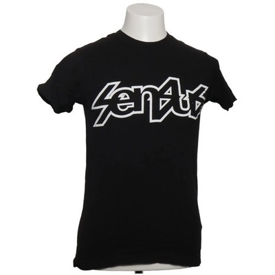Tultex, T-shirt, Größe: S, Schwarz, Baumwolle, Print, Herren #pyi