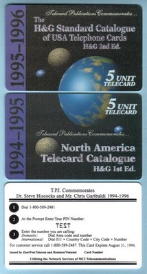 5U H&G Telefonkarte Katalogkarte (Puzzle Set) Set Von 2 TEST Telefonkarte