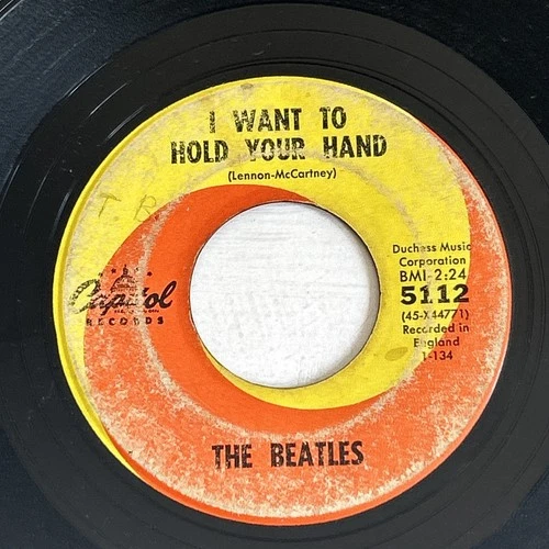 1964 THE BEATLES 45 I Want To Hold Your Hand / I Saw Her Standing There CAPITOL
