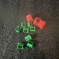 Monopoly New Token Line-Up Edition plastic houses and hotels