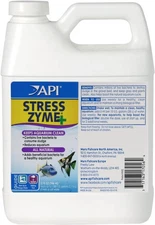 API STRESS ZYME Freshwater and Saltwater Aquarium 32-Ounce, multi natural