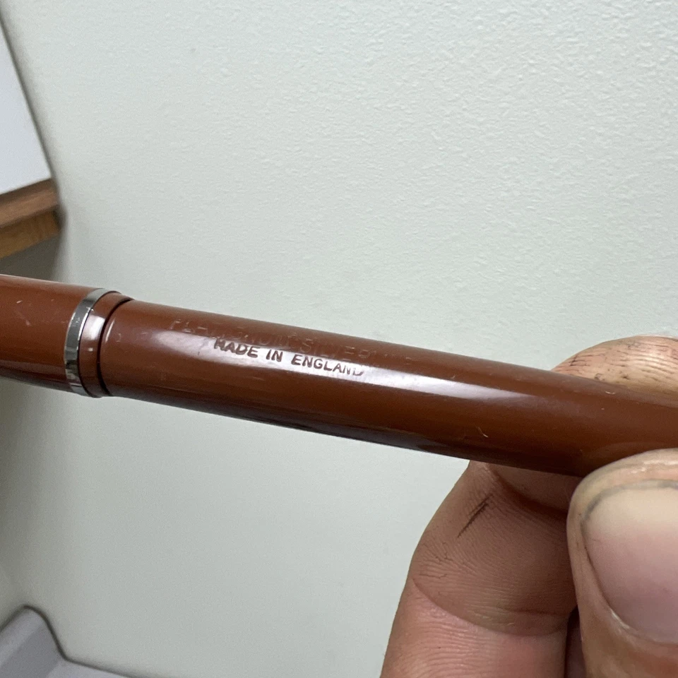 Lote itálico pluma estilográfica Platignum Silverline vintage - 7 plumín 2 plumas - Inglaterra Foto 4 de 4