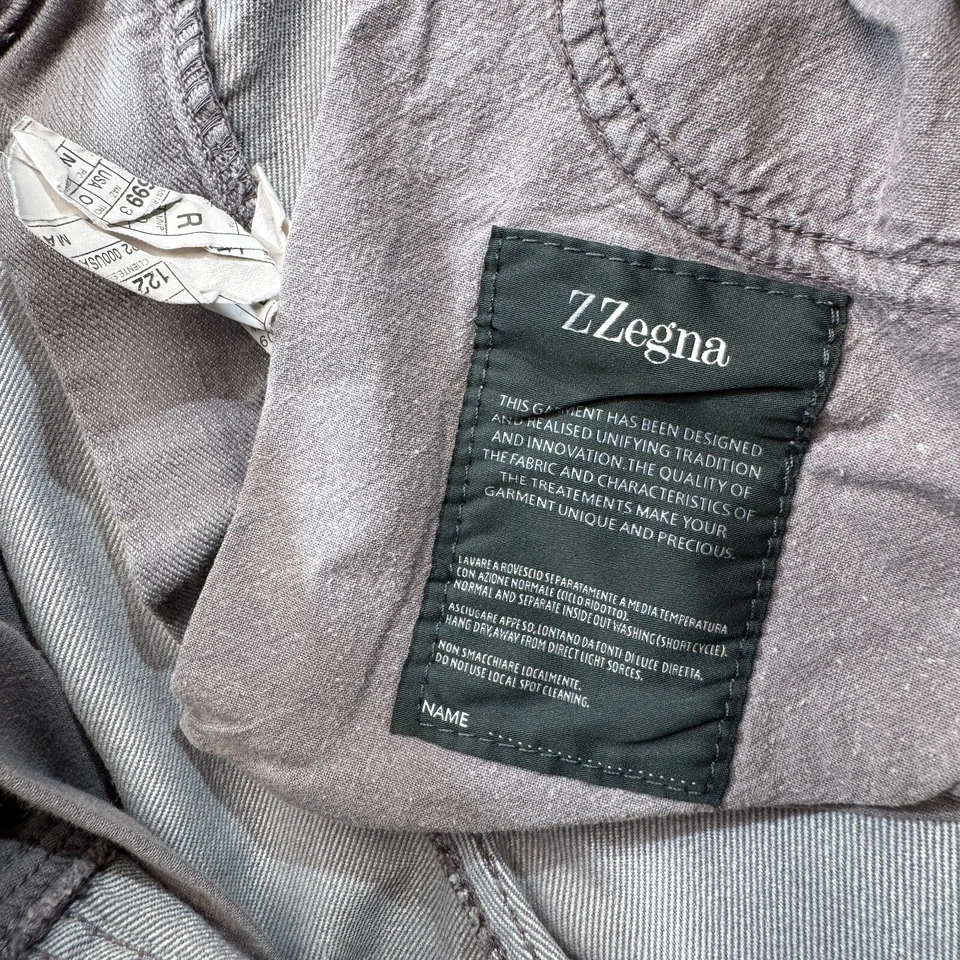 Ermenegildo Zegna Jeans Men 36x30 Gray Washed Slim Straight Stretch Denim - Image 2 of 4