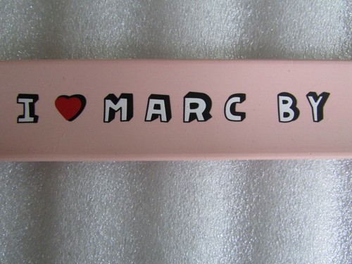 Marc Jacobs Silicone Slap Bracelet I Love MBMJ Adobe Pink New w Tag - Picture 3 of 12