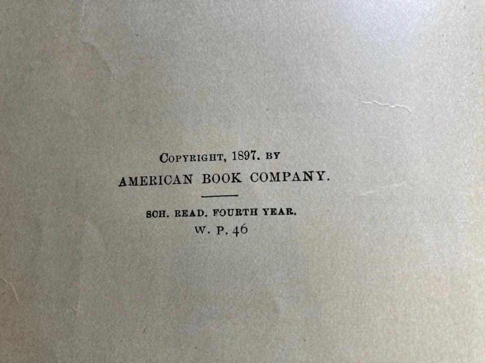 antique book Baldwin's Readers Fourth Year 1897 hard cover - Image 3 of 4