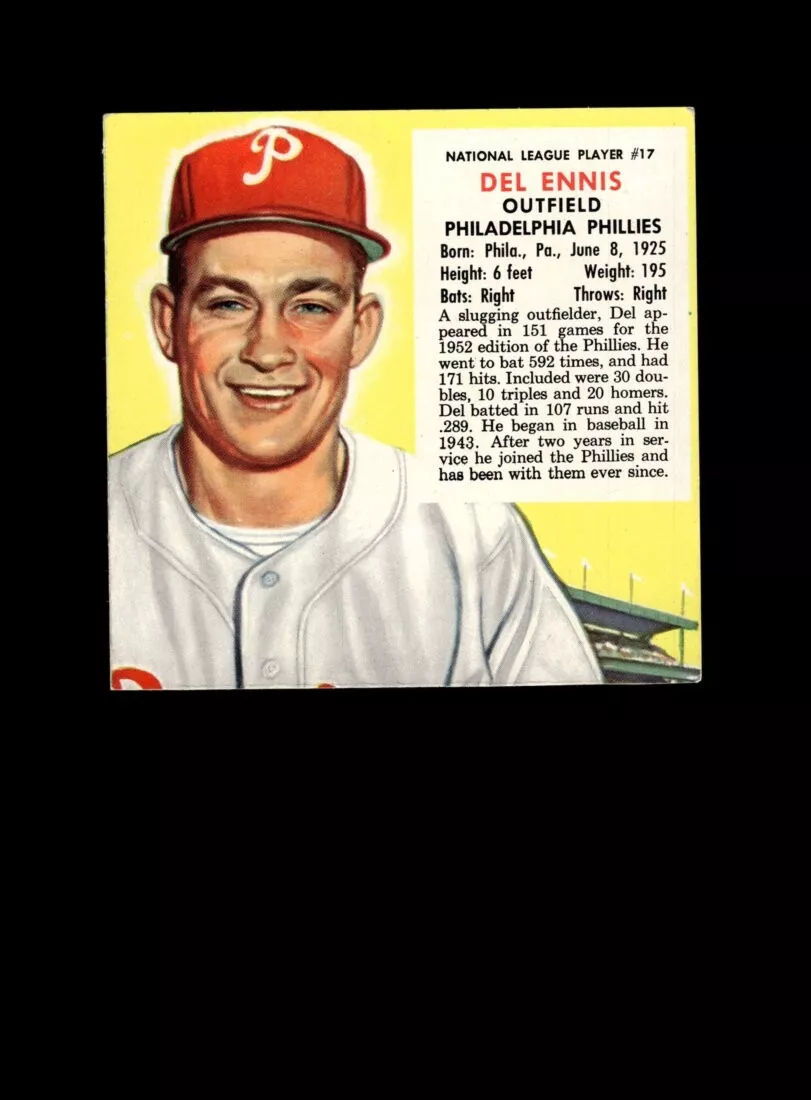 Del Ennis trading card