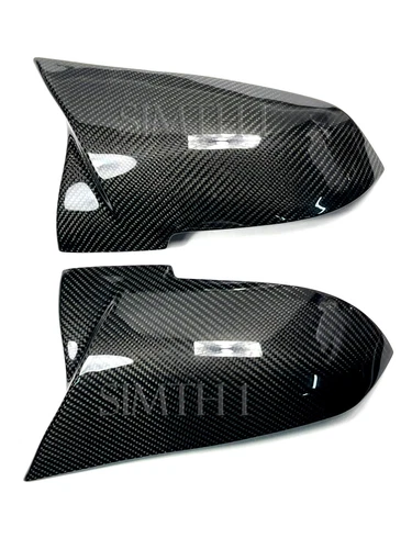 Replacement Real Carbon Fiber Side Mirror Trim Horn Fits 14-19 F34 3GT 335i 340i