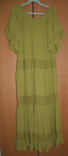 Free People Dream On Maxi Dress Boho Oversized Lace Summer M UK 12/14 - Picture 6 of 10