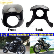 Carenado de faros delanteros universal de 6 1/4" para parabrisas Cafe Racer