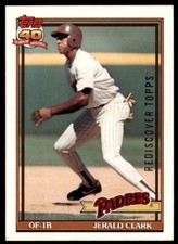 2017 Topps Rediscover Silver 1991 #513 Jerald Clark San Diego Padres