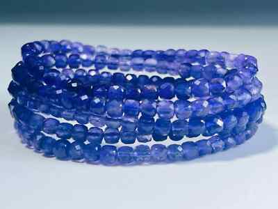 Amethyst Stretch Armband facettiert 5 mm Top Qualität Naturstein Heilstein