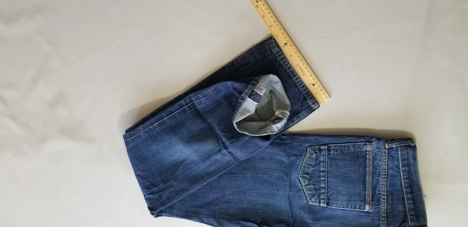 Pantalones de mezclilla de algodón con ribete premium calce recto CLUB MONACO para hombre - 30x32 azul  Foto 2 de 4