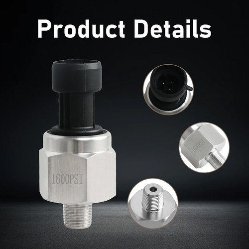 Quality 1600Psi Pressure Sensor Sender w/Connector pigtail for Air Pressure - Picture 7 of 10
