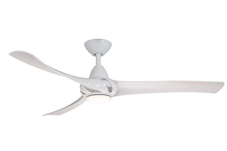 Wind River 52" Droid White Finish 3 Blade LED Ceiling Fan WR1462W
