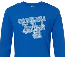 UNC - University of North Carolina - Tarheels - College Football - Long Sleeve