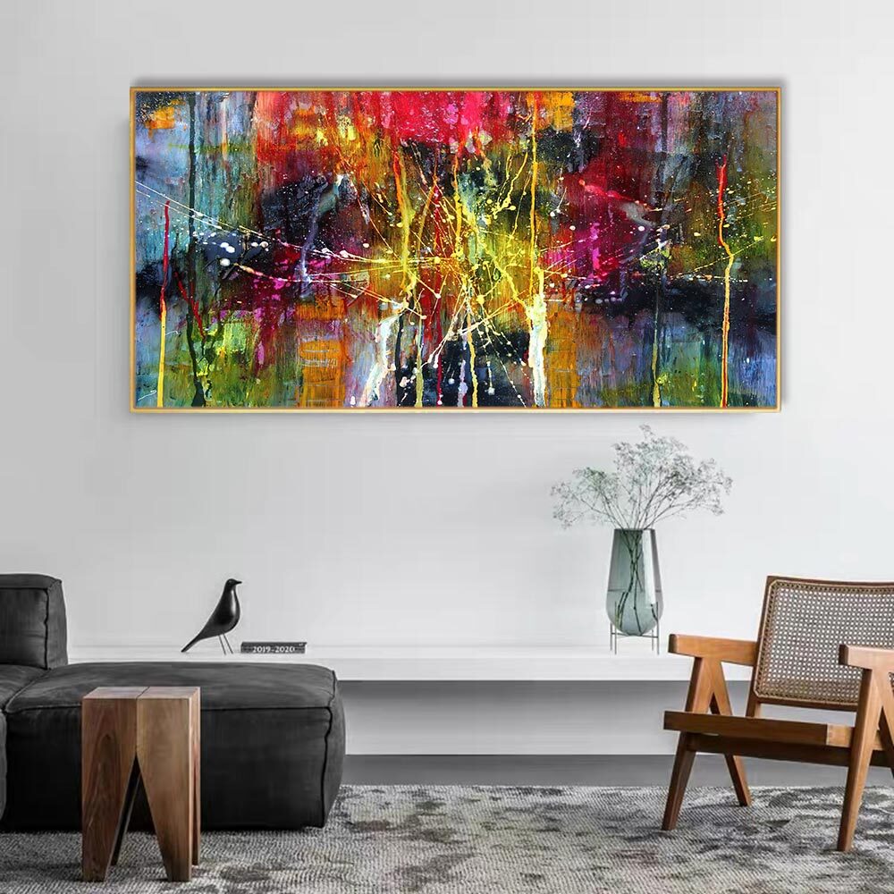 Colorful Abstract Wall Art Picture Canvas Painting Canvas Wall Art 