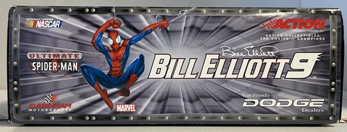 Action #9 Bill Elliott 2001 Dodge Intrepid Ultimate Spider-Man Clear Window Bk - Picture 16 of 20