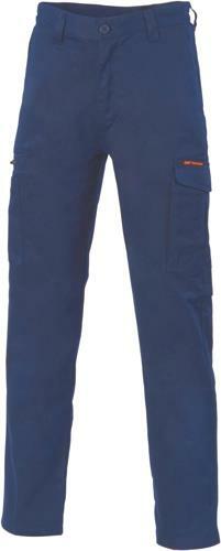 20 x DNC Workwear Mens Digga Cool Breeze Cotton Cargo Pants Work Black Navy 3352 - Picture 3 of 3