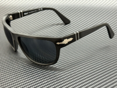 PERSOL PO3342S 900 R5 Matte Black Blue Men's 63 mm