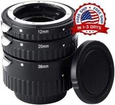 Juego de tubos de extensi n macro con enfoque autom tico 12 mm, 20 mm y 36 mm 