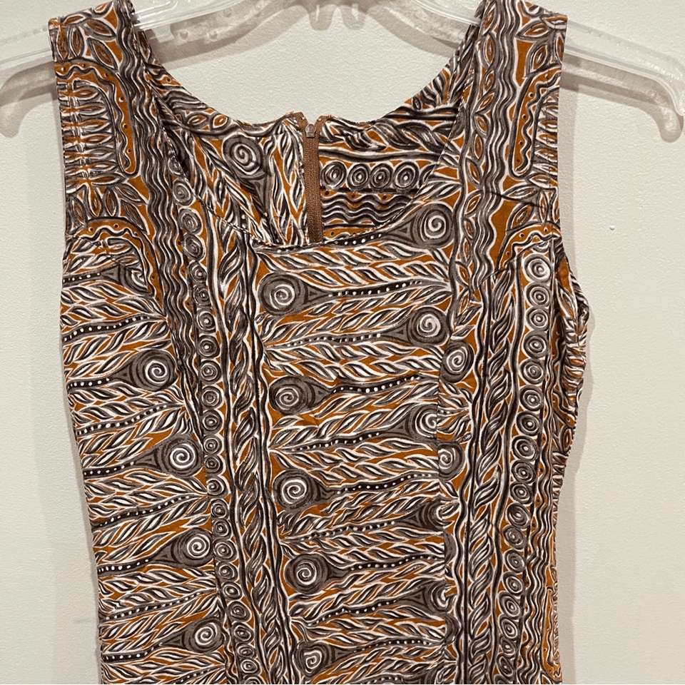 Vintage 90s HOLLYWOOD & VINE Tribal Print Dress size Small eBay