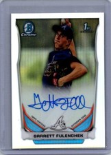 2014 Bowman Draft #BCA-GF Garrett Fulenchek Chrome Draft Pick Autographs