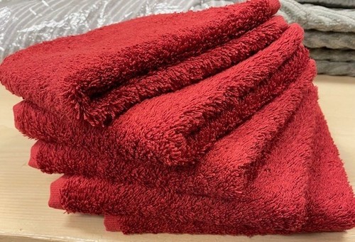 Red washcloth set of 5 bath item soft with Modal and cotton fabric Etoile YD