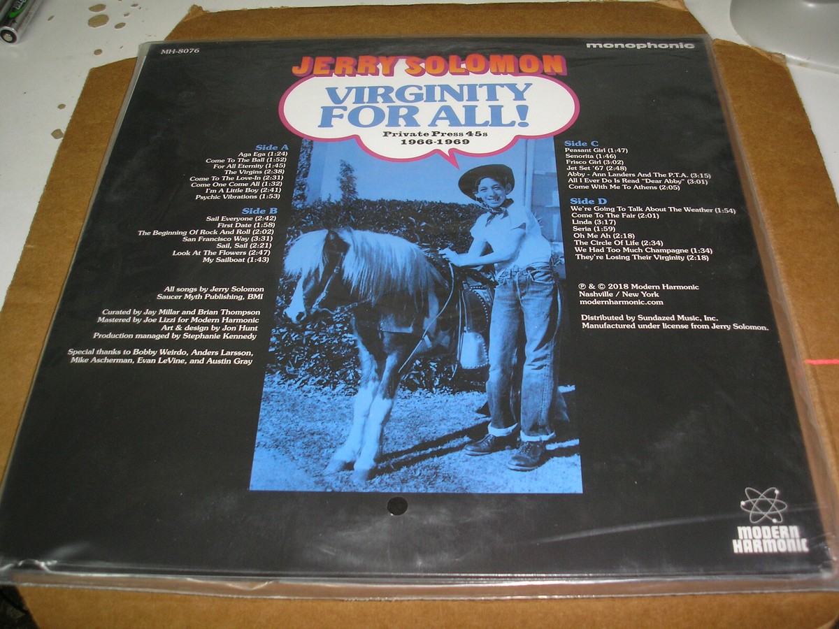 Jerry Solomon - Virginity For All double LP new sealed