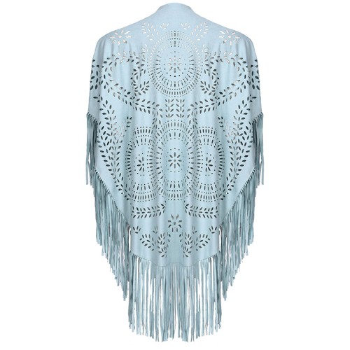 Womens Shawl Wedding Cape Hollow Out Cloak Cardigan Cover Ups Vintage Clubwear - Picture 134 of 149