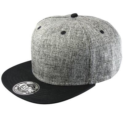 Fish Smooth Model Snapback Hat Grey-Black