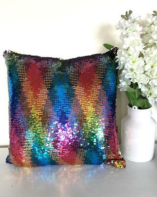 swipe sequin cushion