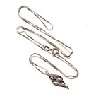 925 sterling silver .16ct I1-2 H diamond pendant slide 24" necklace 5.4g ladies — photo 4