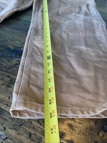 Carhartt B11 BRN Carpenter Canvas Pants Men’s 40x30 Dungaree Work - Picture 7 of 8