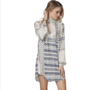 knee length dresses for ladies Ripcurl Sunset Luau Short Sleeve Mini Dress Womens Dresses Xs