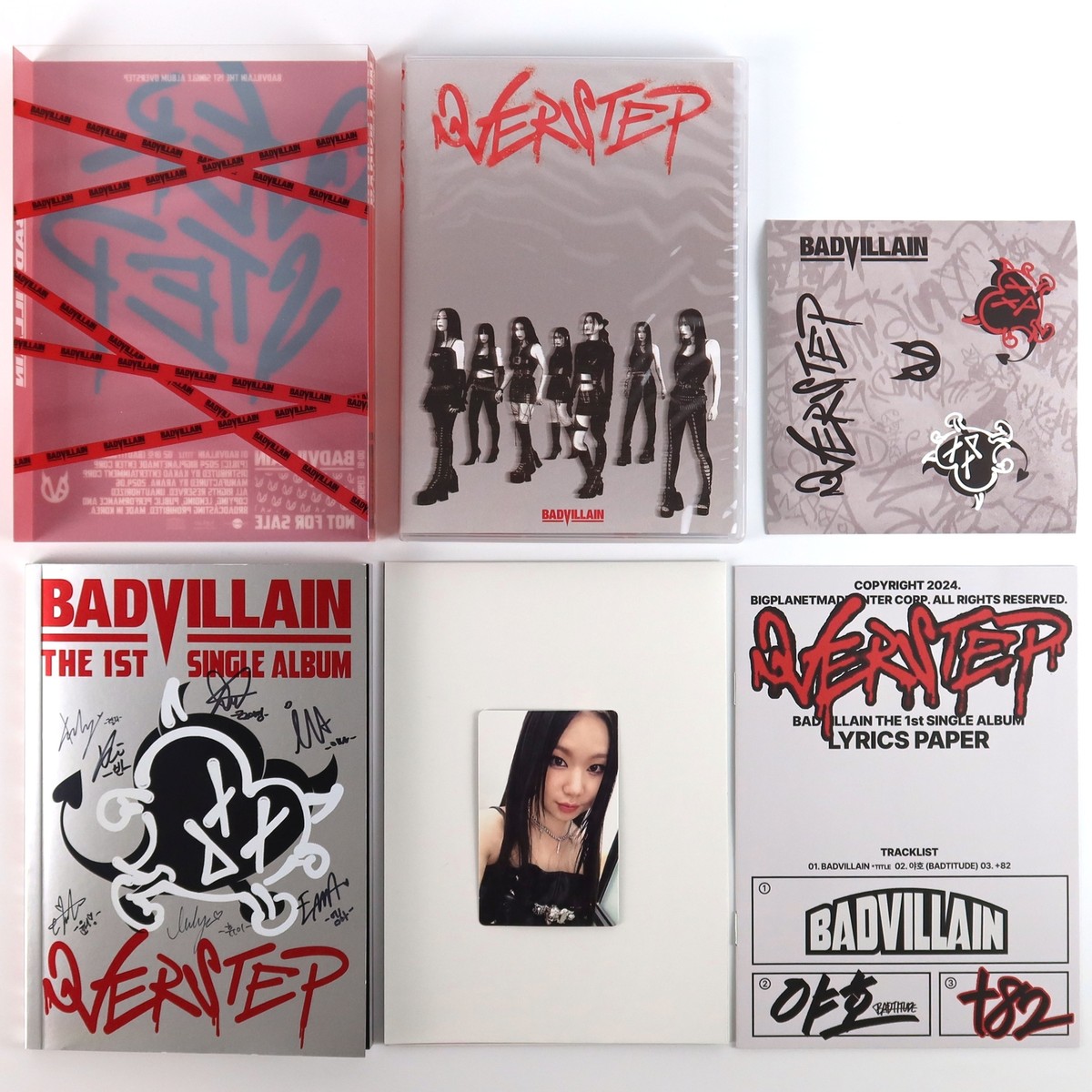 Badvillain - Overstep 1st Single Album Signed Autographed CD