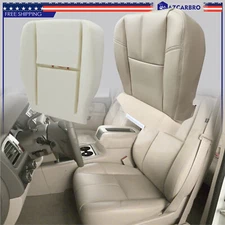 Driver Bottom Leather Seat Cover And Foam Cushion For 07-14 Chevy Sierra 2500HD