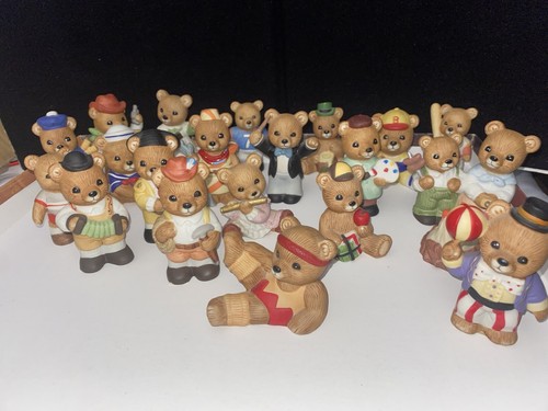 Vintage Home Interiors Teddy Bear Baseball Figurine #1408 HOMCO Decor Vintage - Picture 4 of 5