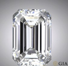 1.52 carat Emerald cut Diamond GIA report H color VS2 clarity no flour. loose