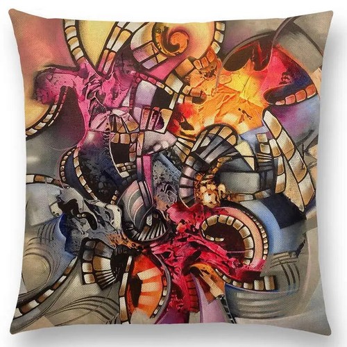 New Abstract Style Emotion Pattern Fantasy Seasons Cushion Cover Pillow Case - Picture 11 of 49