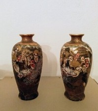 UNICI RARI COPPIA VASI GIAPPONESI ORIGINALI  MANIFATTURA SAXUMA FINE 800