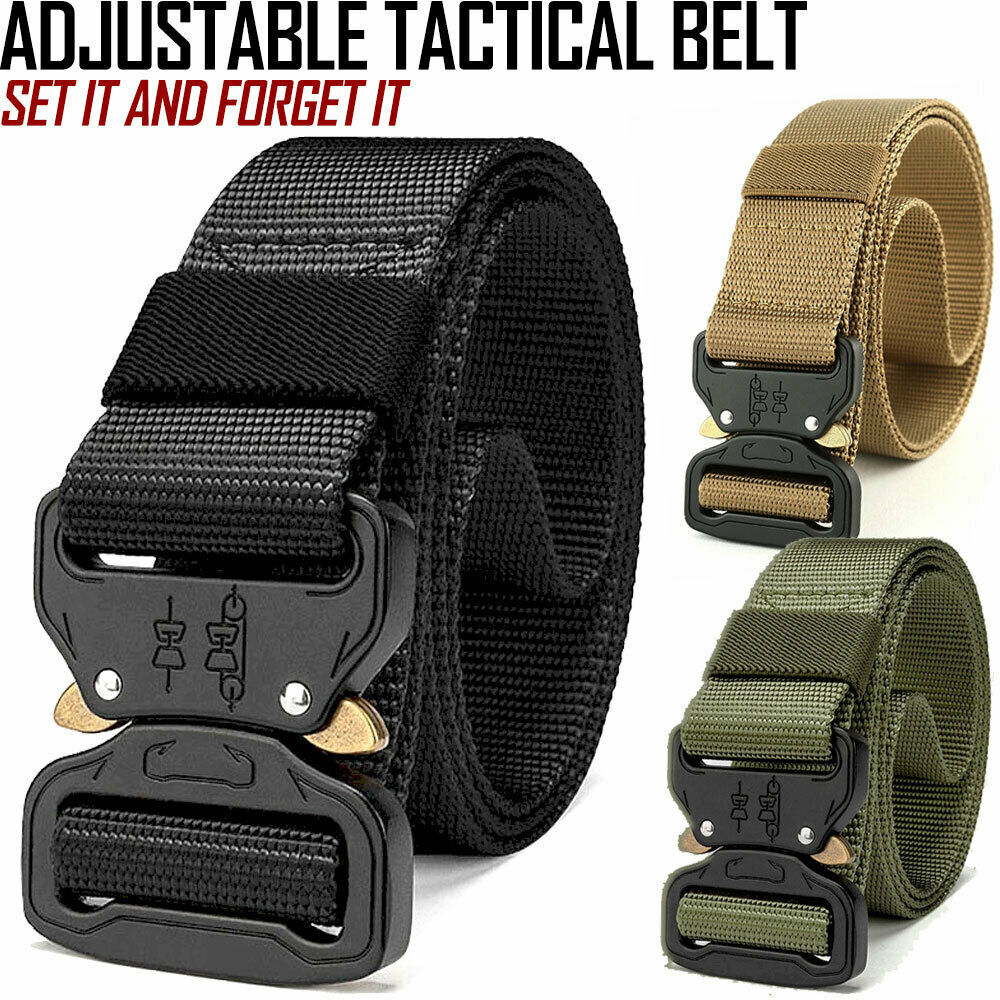 Adjustable Quick Release Nylon Belt For Men (4 Colors