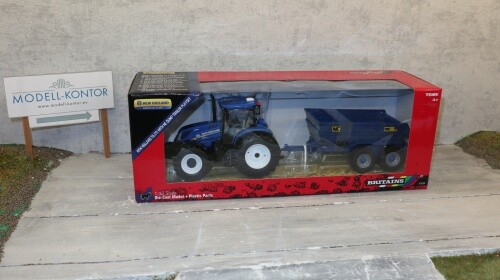 Britains 43268 in 1:32, NH T6.175 mit Dumper, NEU in OVP - Picture 1 of 1