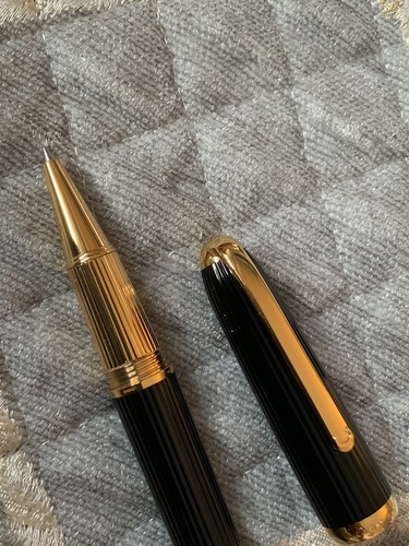 Louis Cartier Dandy Black Resin and Plaque rollerball like new - Bild 16 von 22